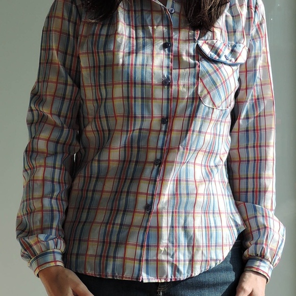 Cute vintage checked blouse by Sweet Baby Jane - Picture 5 of 5